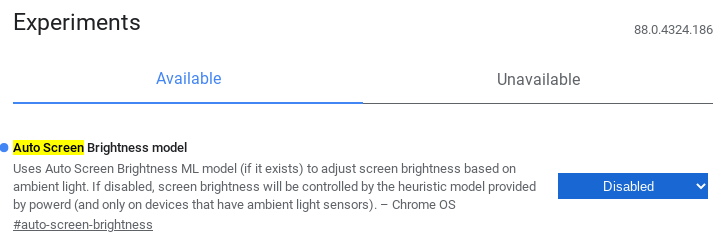 Chromebookのディスプレイの自動輝度調整をオフにする方法