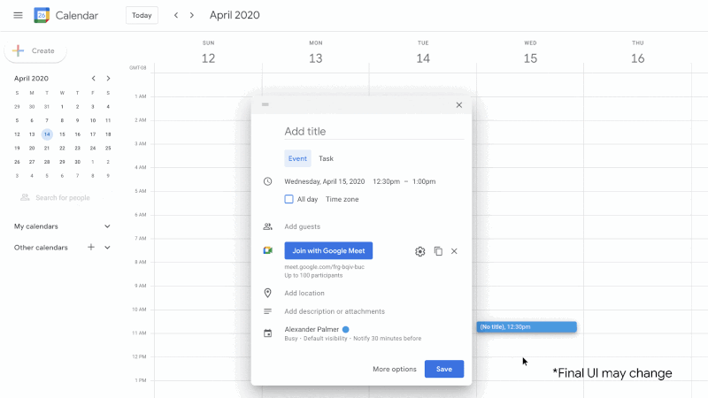 Google MeetのブレイクアウトルームがGoogleカレンダーから事前に設定できるようになりました