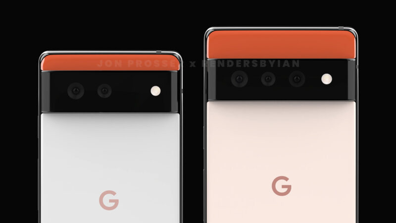 ｢Google Pixel 6｣のレンダリングがリーク。これまでと違う新しいデザインを採用か