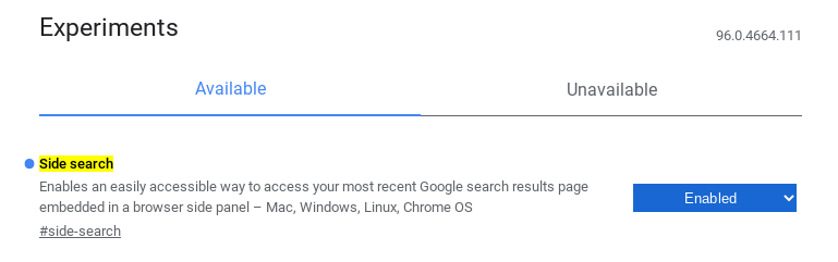 Chromebookのブラウザに｢Side search(サイド検索)｣を追加する方法