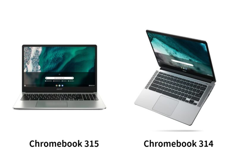 Acerが新しいChromebookを3機種発表。MediaTek Kompanio 1380搭載した｢Spin 513｣とスタンダードな｢314 / 315｣
