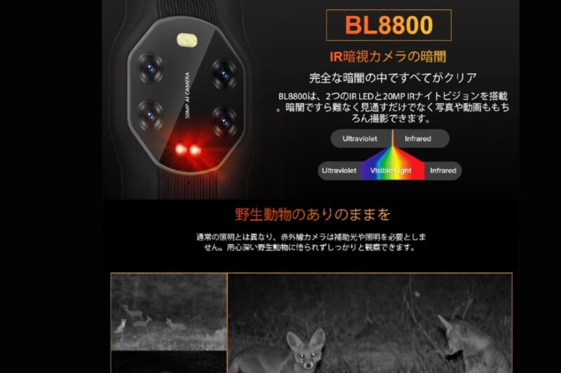 Blackviewが5G対応の｢BL8800｣シリーズをリリース。サーマルカメラ搭載モデルも