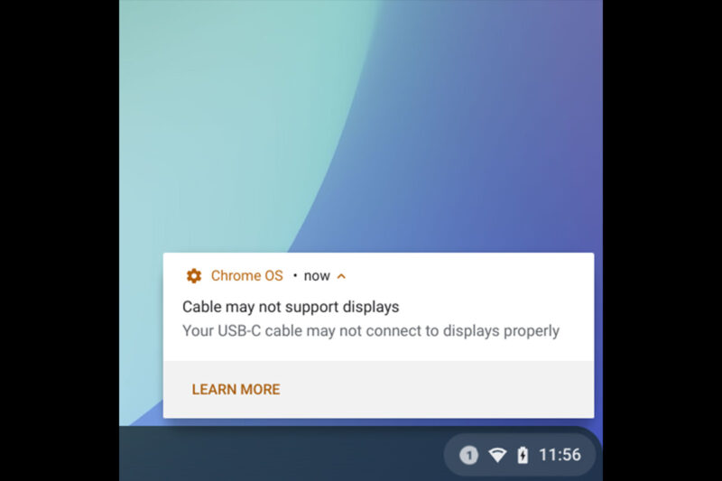 ChromeOS 102がリリース。ChromebookにUSB-Cケーブル警告表示追加やZipファイル処理の改善など