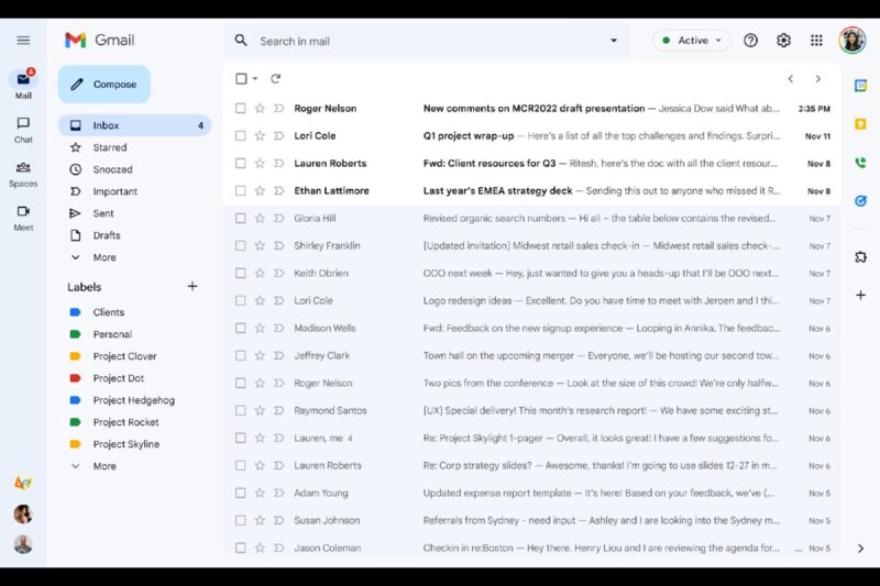 Web版Gmailにチャット等を含まない｢Gmailのみ｣のビューが登場しました