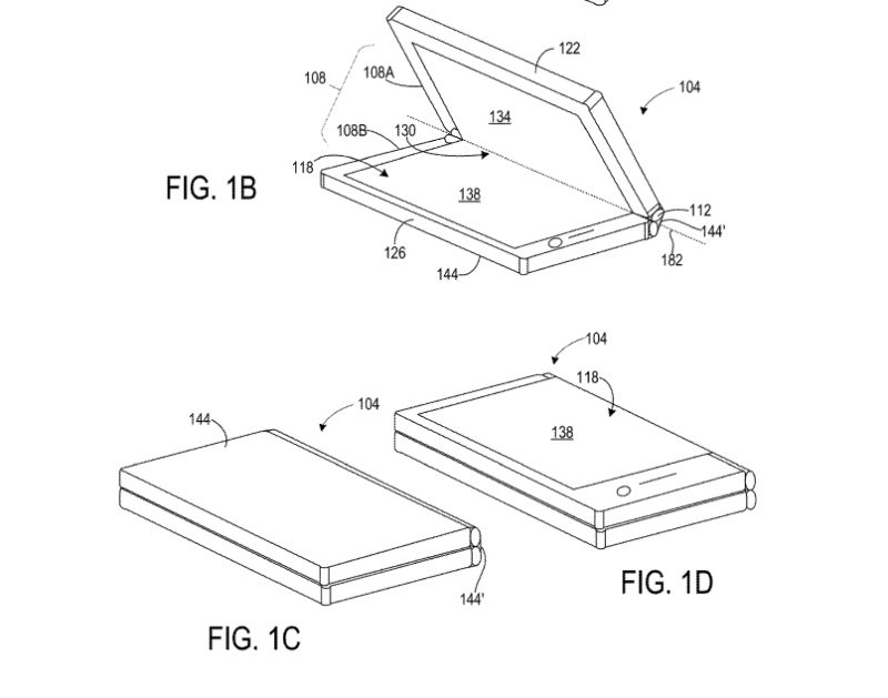 Microsoftが｢Surface Duo 3｣と見られる特許を取得。 2画面ではなく1画面フレキシブルになるかも