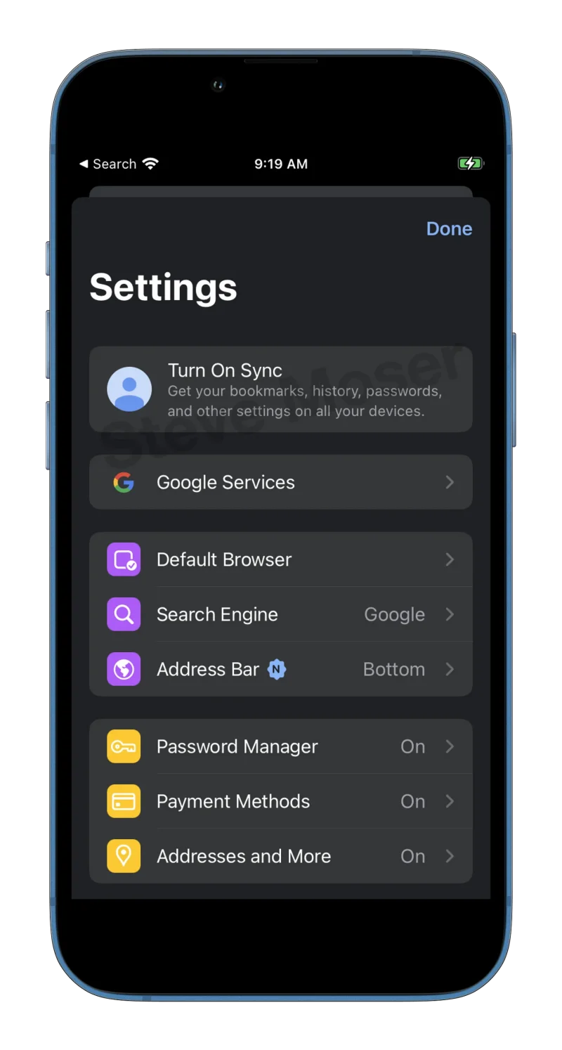iOS 版 Google Chrome に アドレスバーを画面下部に移動できるオプションが追加されます
