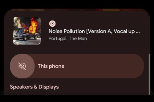 Android 14 では出力スイッチャーから音声をミュートできるようになります